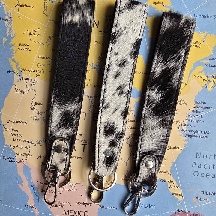 Ranchers Closet - Wholesale Keychain - Women's - Hair-on Western Long Keychain - Genuine Cowhide Keychain3