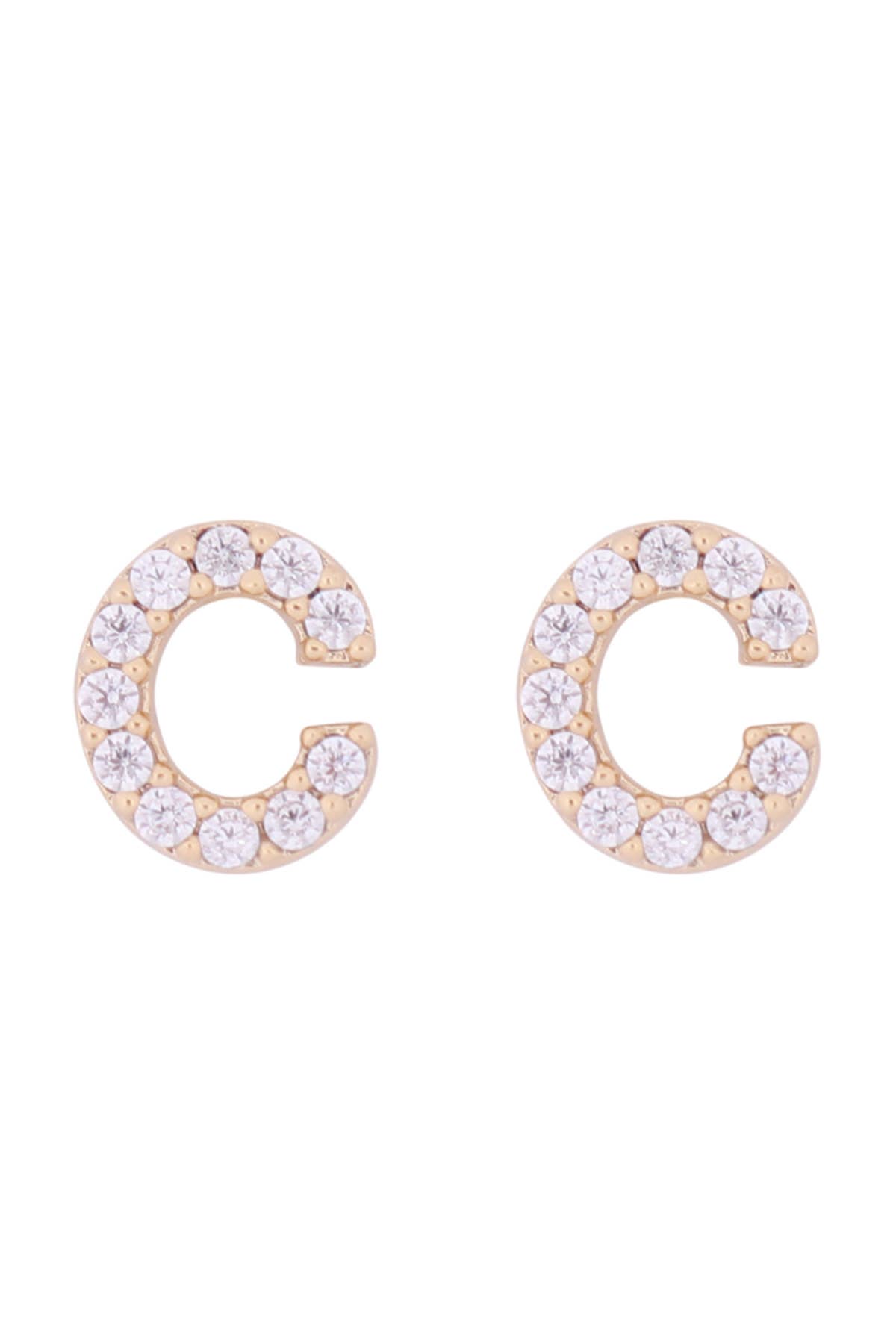 MYS Wholesale Inc - Wholesale Stud/Post Earrings - Cubic Zirconia Initial Earrings7