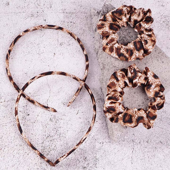 H071 | Leopard Hair Set for wholesale by Jaylanie