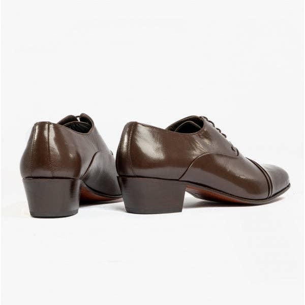 Club Cubano – wholesale Oxford shoes – Men′s – Club Cubano CORDOBA Mens Soft Leather Lace-Up Cuban Heel Oxford Shoes Dark Brown
