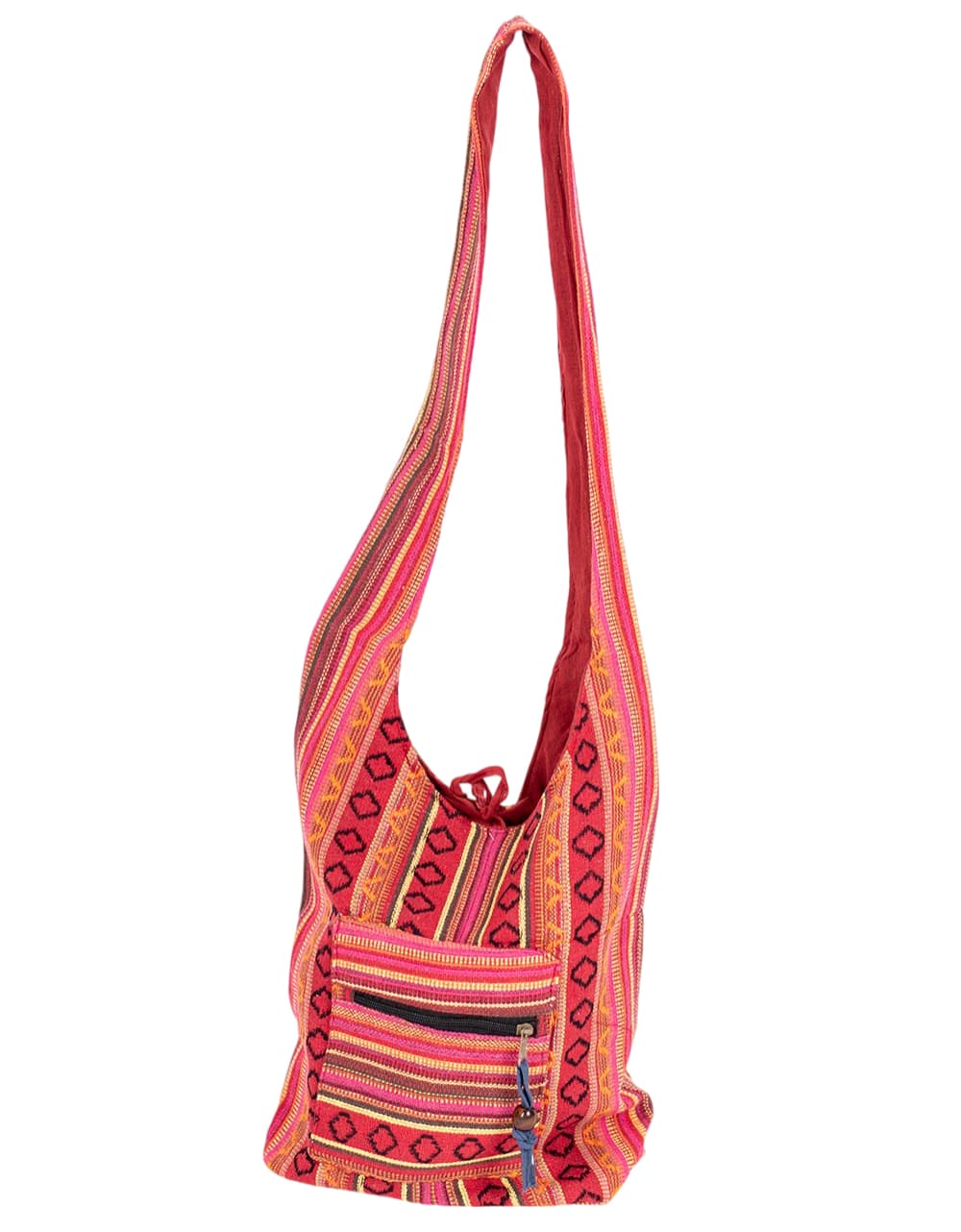 Kimago Look - Wholesale Crossbody Bag - Unisex - Large Unisex Hippie Shoulder Bag with Pockets - Hippie Style1