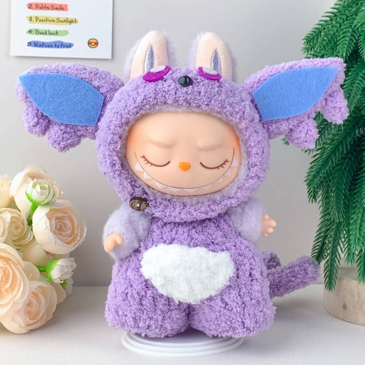 Lilyrosy(Duty free) - Wholesale Stuffed/Plush Toy - Kids & Baby - Handmade Crochet Labubu Outfit – Pokémon Eevee Series10