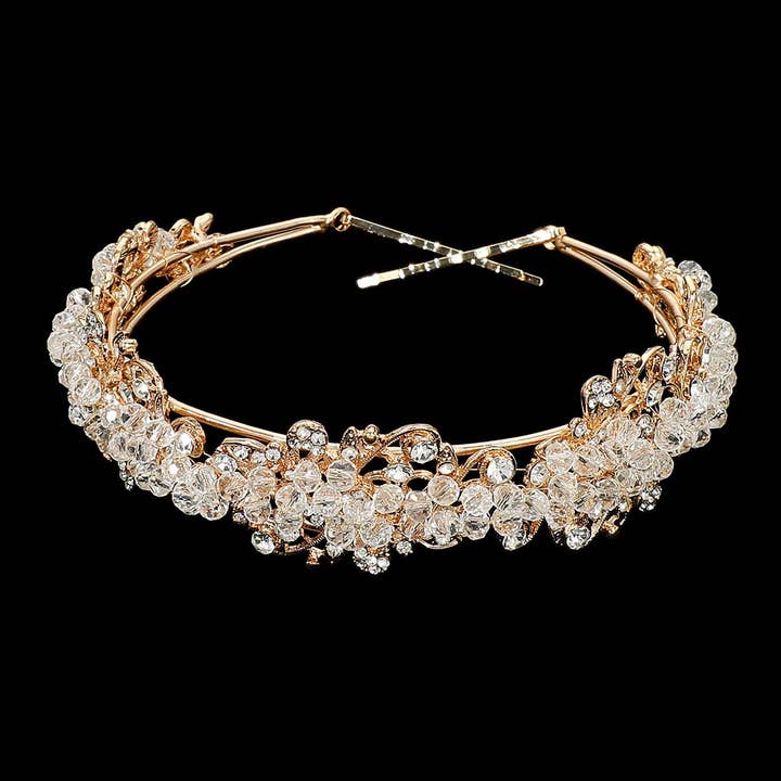 Sensibling Corp. - Wholesale Fashion headband – women's - Faceted Beads Cluster Headpiece1
