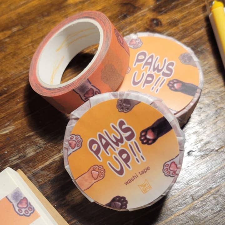 JamKats - Wholesale Washi Tape - Paws Up!! Washi Tape1