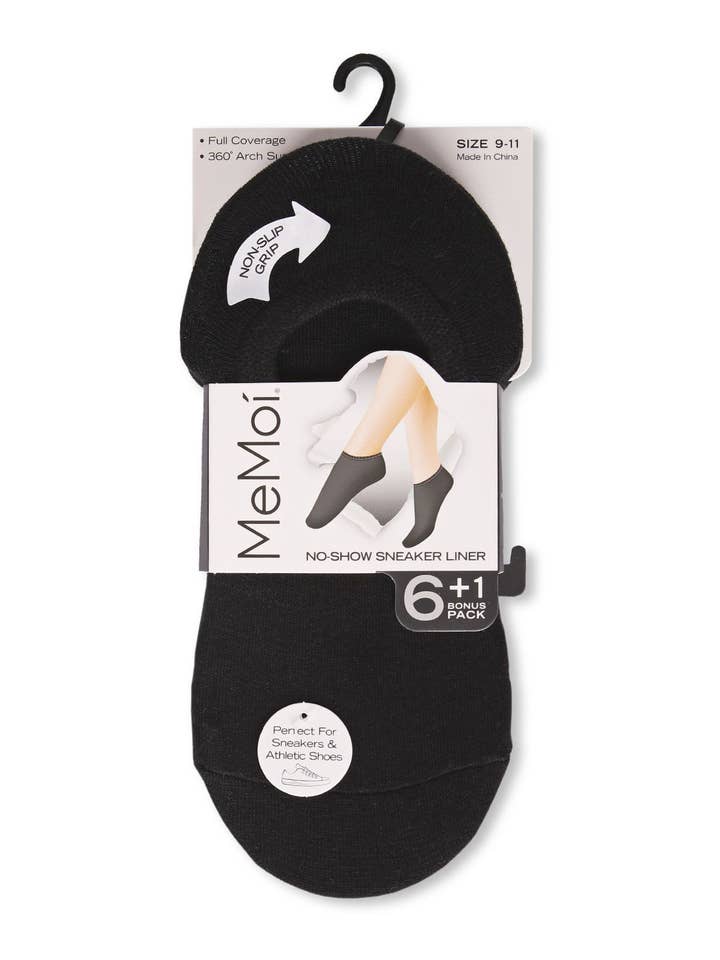 Infinity Classics International Inc. - Wholesale Socks - Women's - No Show Cotton Blend Sneaker Liner 7 Pair Pack1