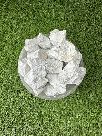 Howlite RAW , 0.75"-1.25" Size, Wicca, Witchcraft, Tumbling. for wholesale by CaNatureLover