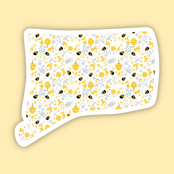 Connecticut Bees State Sticker for wholesale by The State Stickers