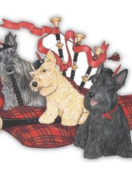 Imán Scottish Terrier de madera para venta al por mayor de Pipsqueak Productions