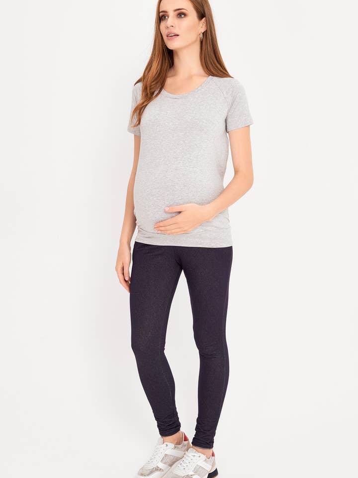 T-SHIRT ROUND NECK GREY for wholesale by Cool Mama