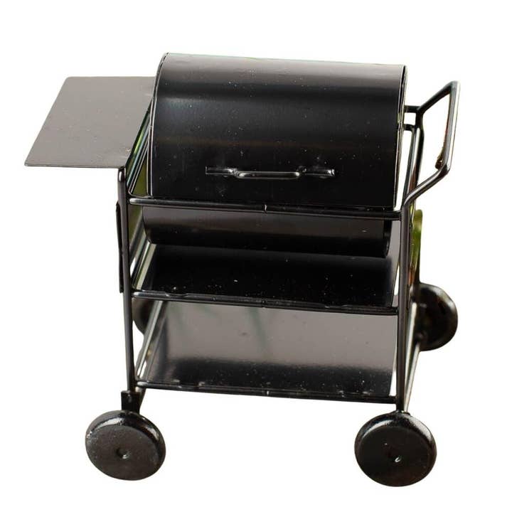 Factory Direct Craft - Wholesale Decorative Tabletop Object - Miniature Black Metal Barbecue Grill 3