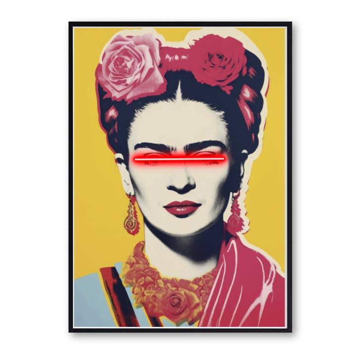 Frida Neon Frida Photo alimentée par batterie pour la vente par Woooow Arte