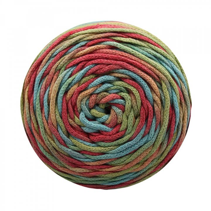 Clowex Textile LLC - Wholesale Yarn - 3mm Cotton Macrame Multicolor Cord, Variegated Color Yarn9