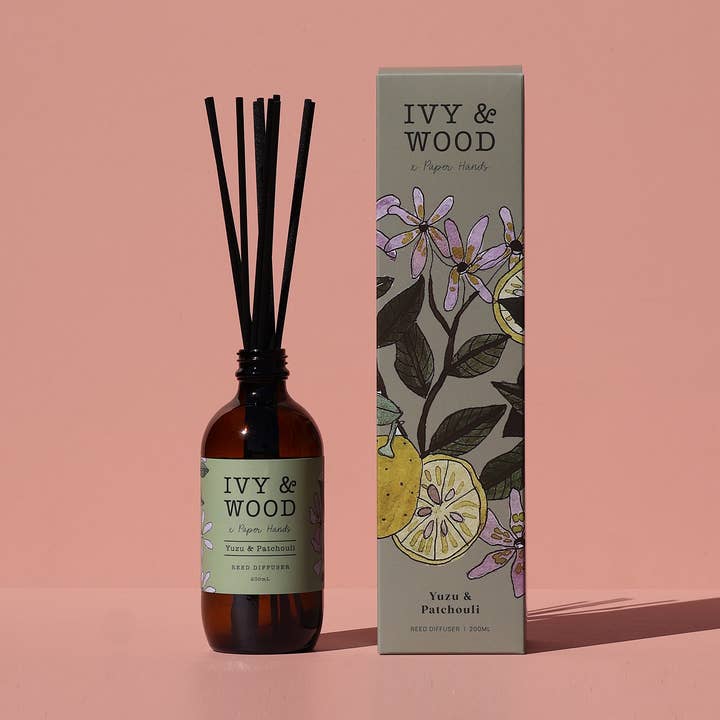 Botanisch: Yuzu & Patchouli Reed Diffusor für den Großhandel von Ivy & Wood