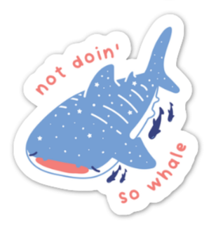 Fiveboos Inc - Wholesale Sticker - [PREORDER] Not Doin' So Whale Sticker0