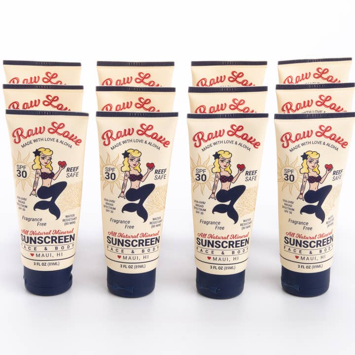 Raw Love Sunscreen - Wholesale Sunscreen - Raw Love Sunscreen 3oz Tube