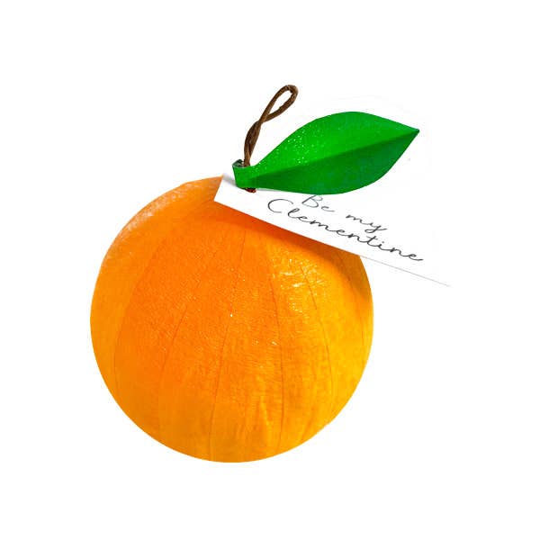 TOPS Malibu - Vente Cadeaux pour invités - Mini boule surprise orange « Be My Clementine »