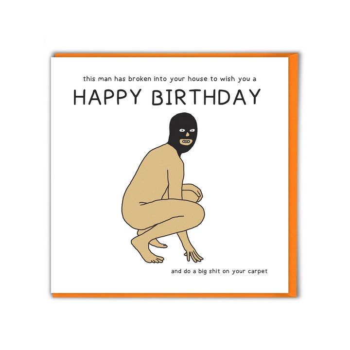 Brainbox Candy – wholesale Birthday card – Rude Birthday Card - Shit On Carpet Greetings Card