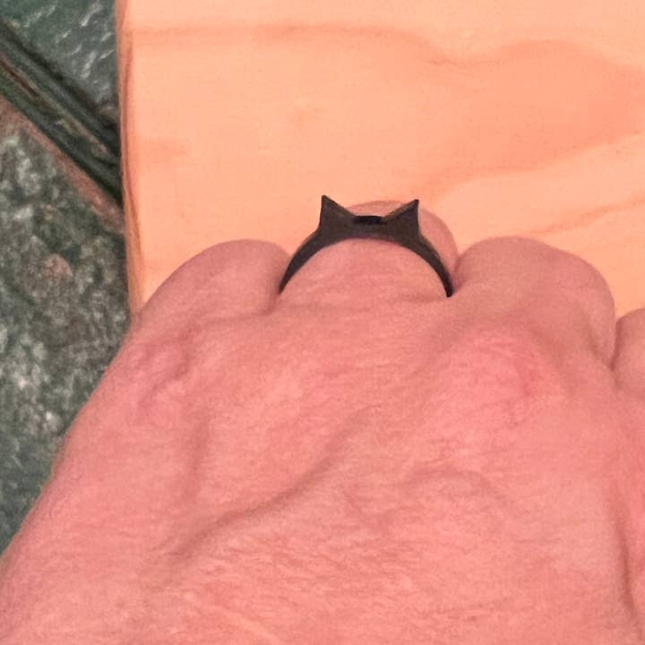 Suchfungoods - Wholesale Band/Stacked Ring - Acrylic Cat Ears Ring1