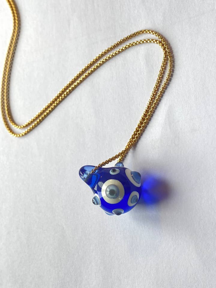 Evil Eye Pendant for wholesale by Jukju Glass