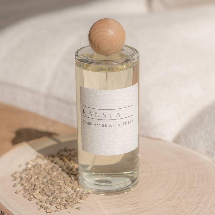 Dark Amber & Ginger Lily Room Spray for wholesale by kansla