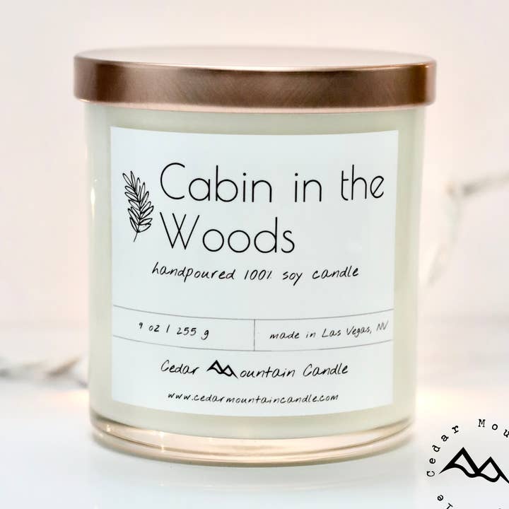 Cedar Mountain Candle - Wholesale Jar/Filled Candle - Cabin in the Woods Farmhouse Soy Candle0