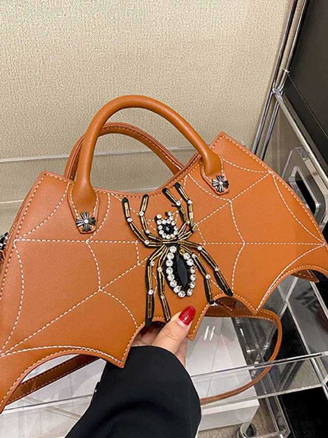Spider Rhinestone PU Leather Bag ZK481 for wholesale by UNISHE