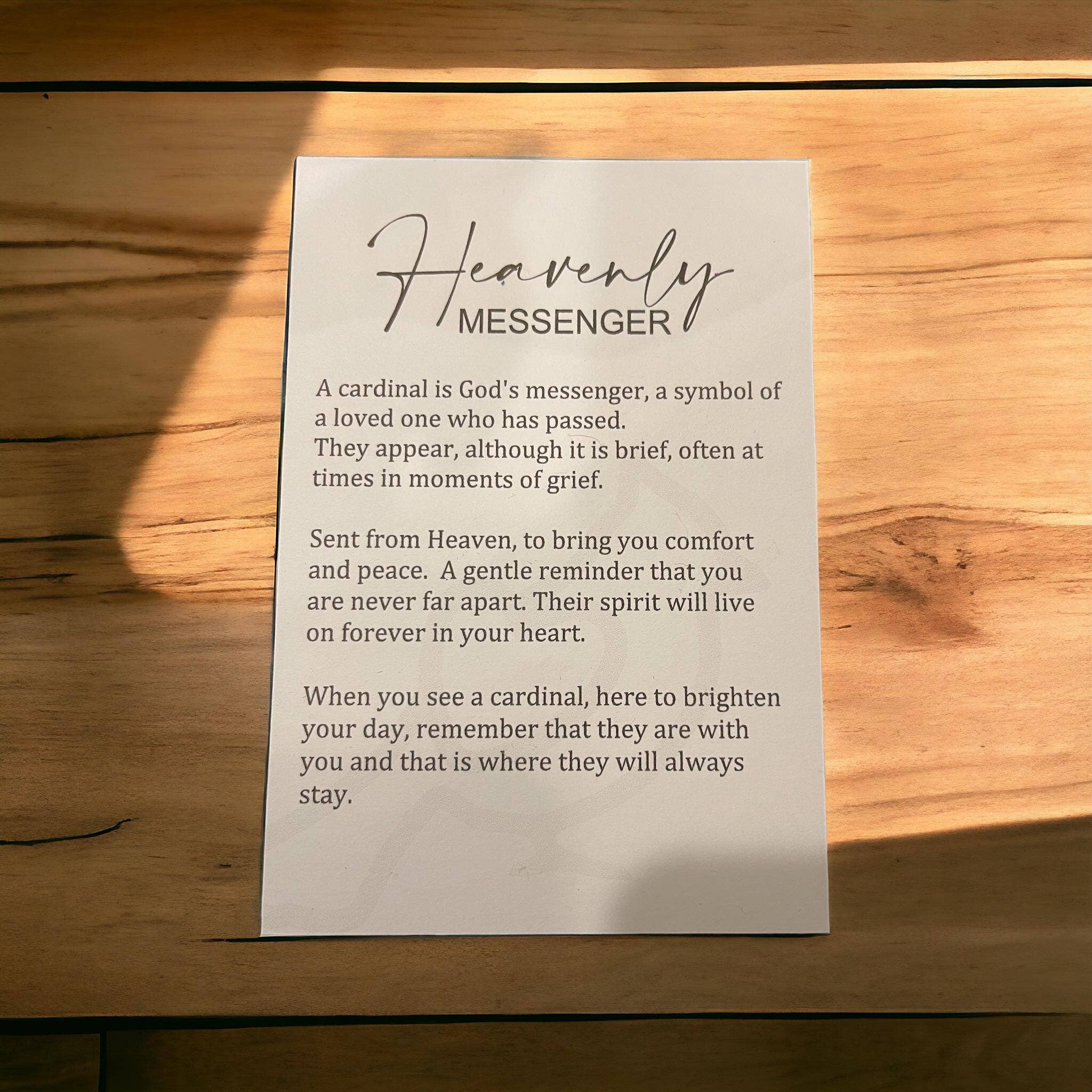 Montgomery and Claire – wholesale Prydnad – Himmelsk Budbärare Kardinalprydnad - 1/4 tums träminnessouvenir2