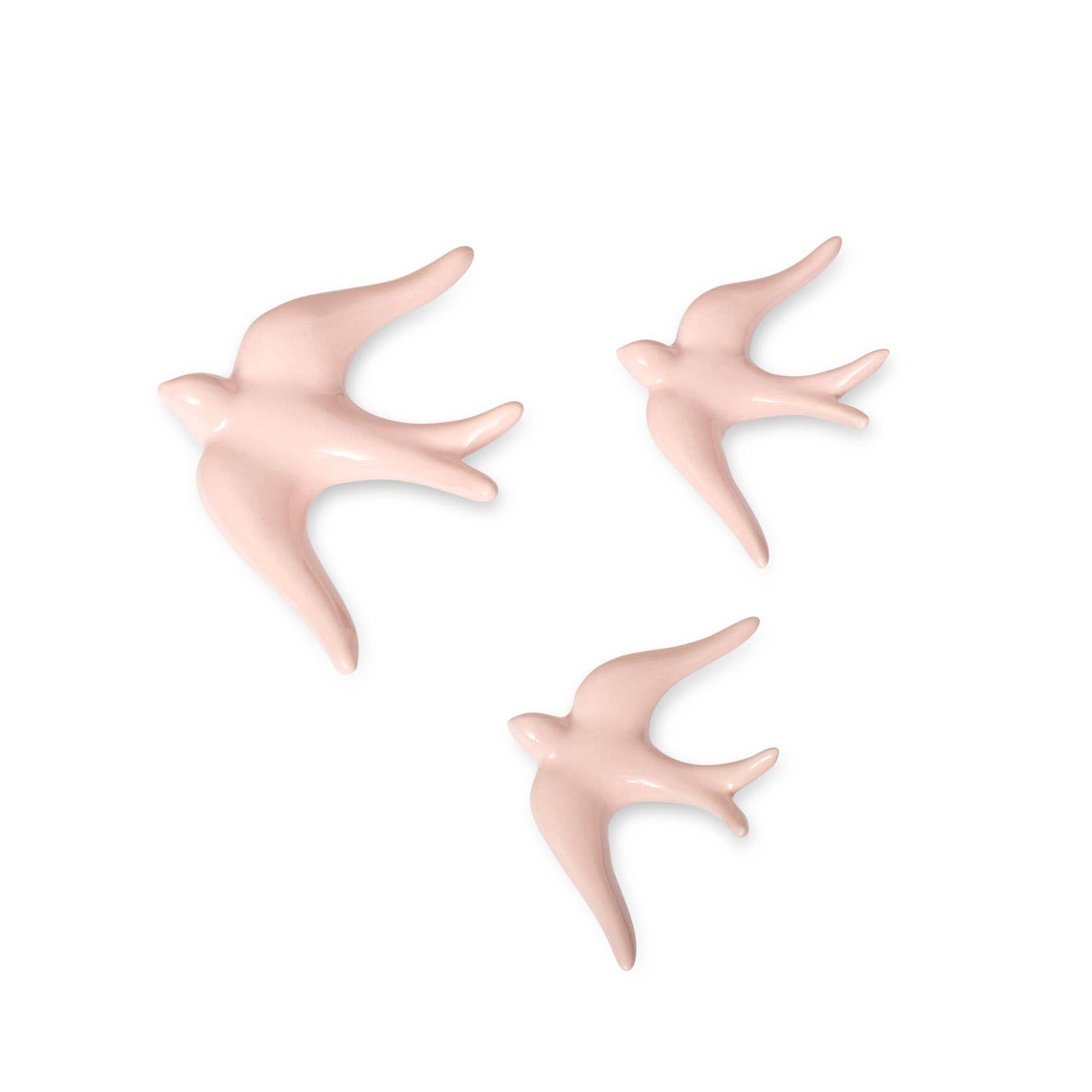 Casa Atlântica - Venta al por mayor Adornos de pared - Golondrinas de cerámica lisas en varios colores5