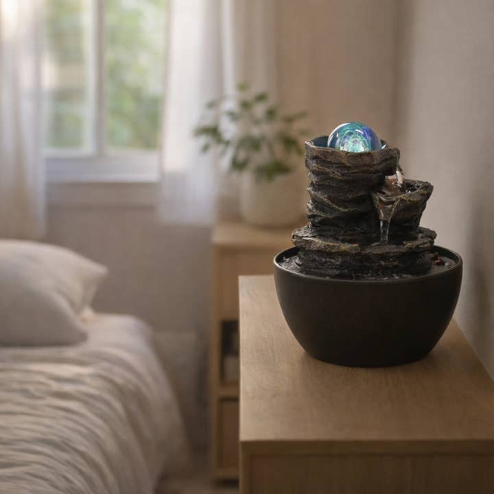 Fontana da interno Cascata Zen Decorazione Rilassante Guru per la vendita all'ingrosso da parte di Zen'Arôme