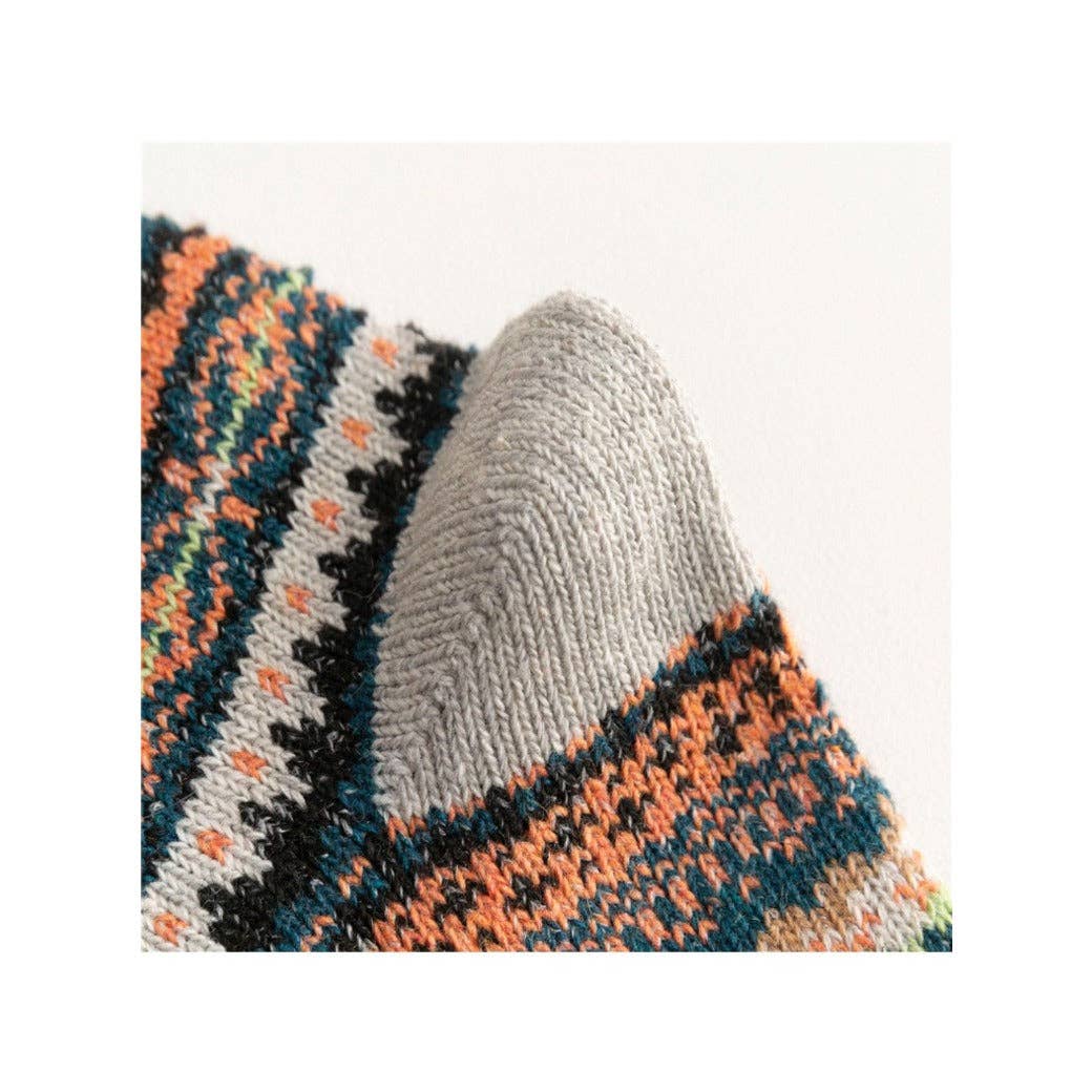 Funkyrel® Atzbranding Limited - Venta al por mayor Calcetines - Mujer - Rufia - Calcetines de invierno de punto a media pierna con estilo británico7