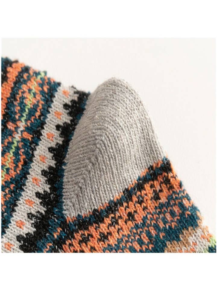 Funkyrel® Atzbranding Limited - Venta al por mayor Calcetines - Mujer - Rufia - Calcetines de invierno de punto a media pierna con estilo británico7