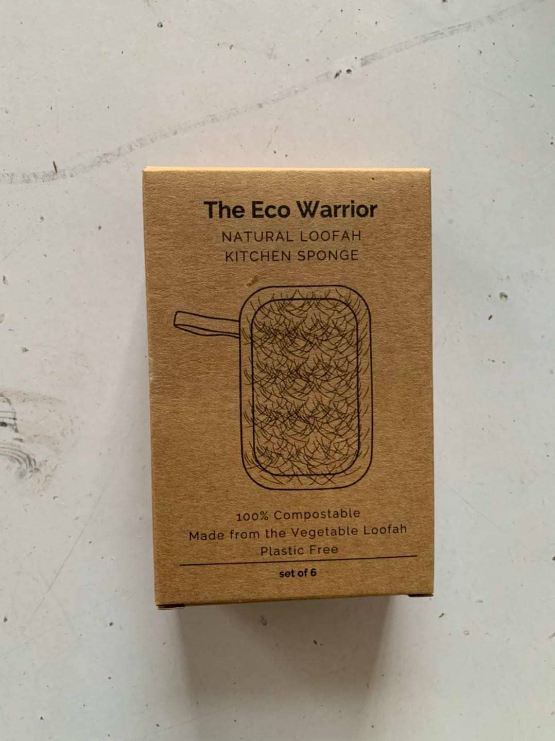 The Eco Warrior - Wholesale Cleaning sponge - Natural loofah kitchen sponge - set of 61