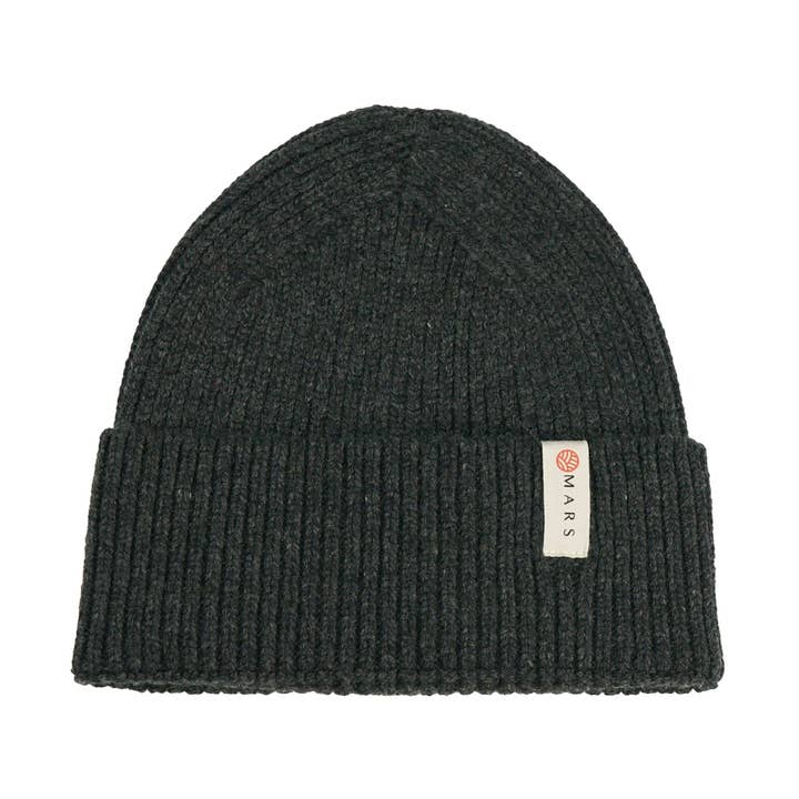 Bonnet sans couture en laine d'agneau 2.0 - Charbon pour la vente par Mars Knitwear