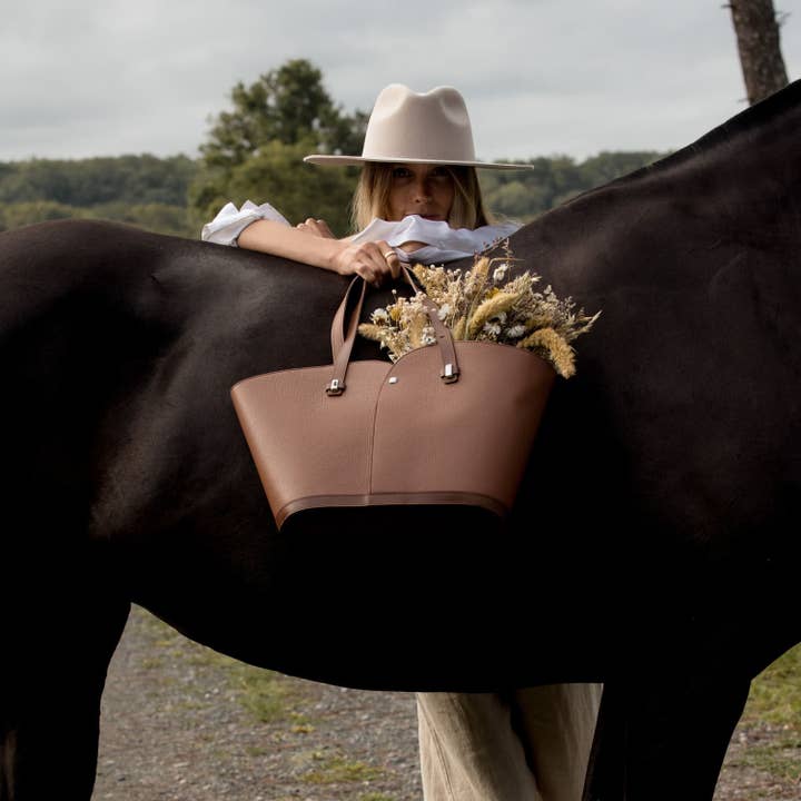 LIZA Moka læder tote taske for engroshandel hos ERRO