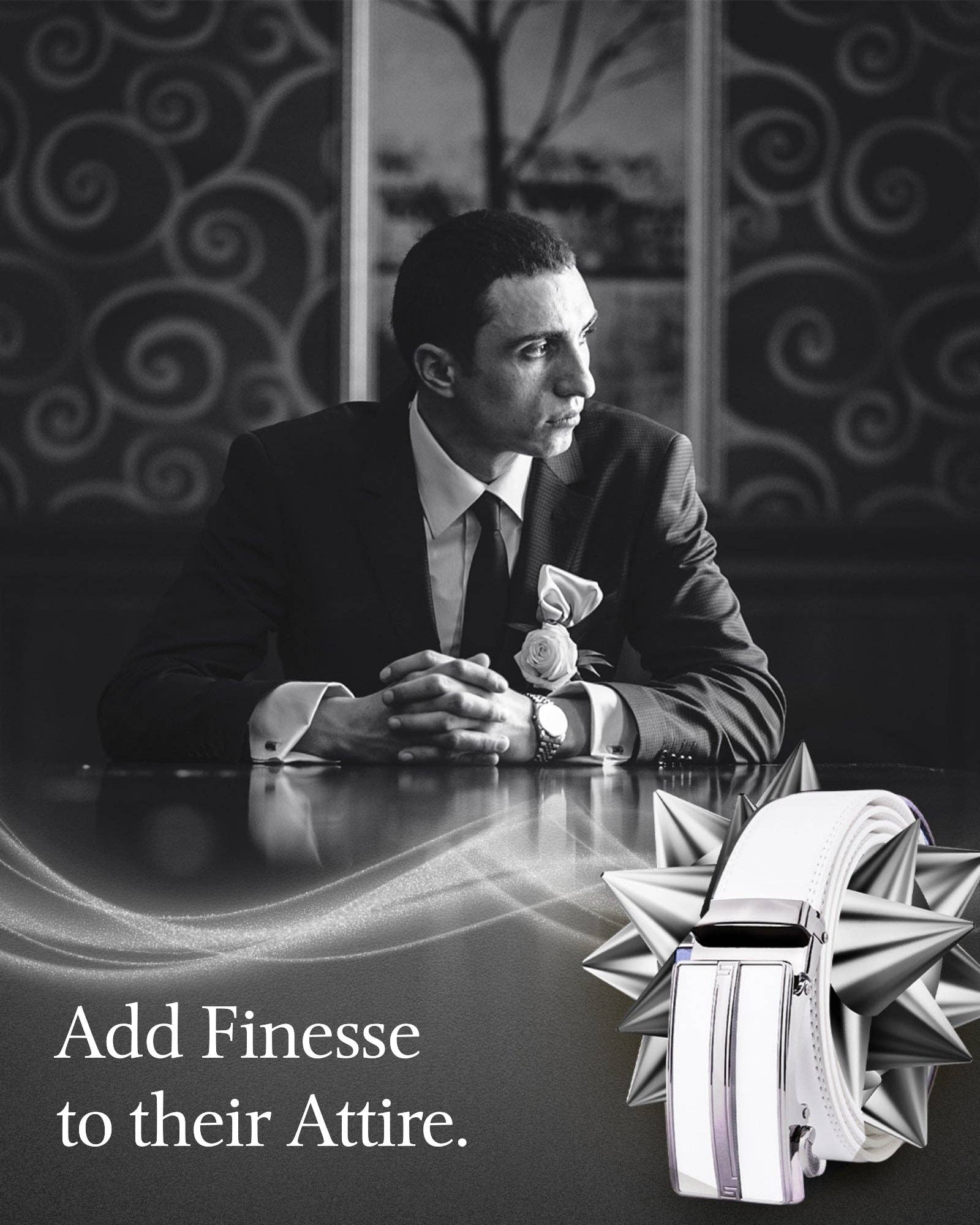 Access Denied Accessories - Venta al por mayor Cinturón - Hombre - Cinturones de Cuero con Trinquete para Hombre con Hebilla Deslizante Automática9