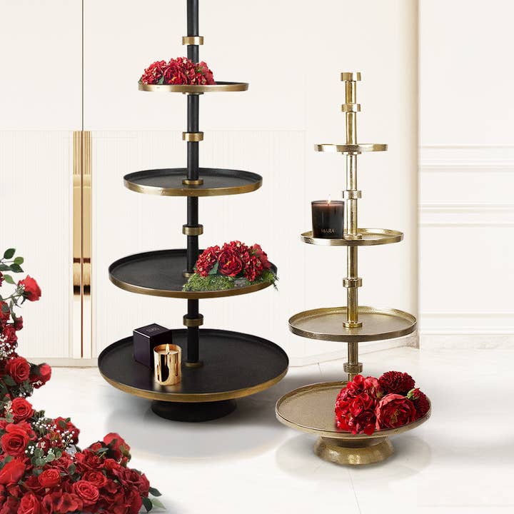 Soporte de piso para pastel alto de 5 niveles para venta al por mayor de Galore Home