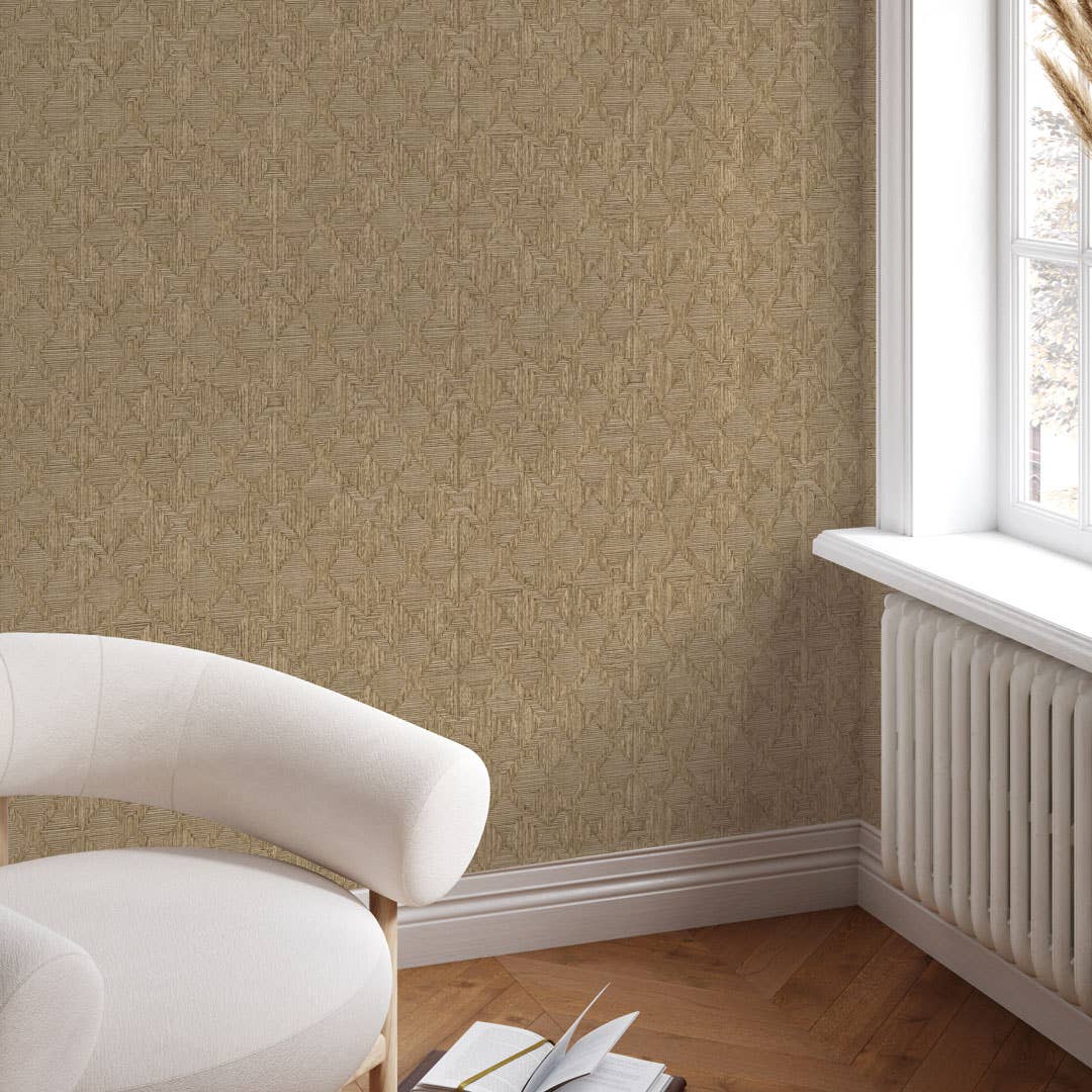 Tempaper & Co ® - Vente Papier peint - Papier peint autocollant effet sisal Hoffmann, 2,6 m²1