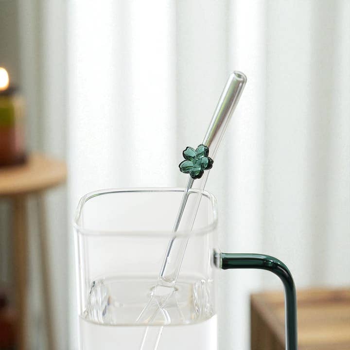 IVORE.GROUP (We cover All Import duty) - Wholesale Drinking straw - Creative Colored Flower Glass Straw – Reusable Straws9