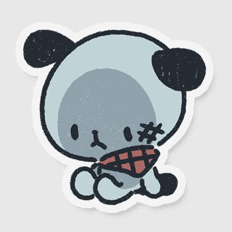 toe the dog vinyl sticker for wholesale by Kaiami