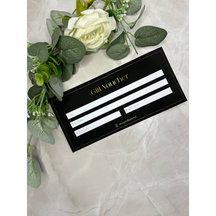 SR Creative Studio – Engroshandel Gaveetiket – Luksus Metalisk Guldfolie Gavekort Udskrivning7