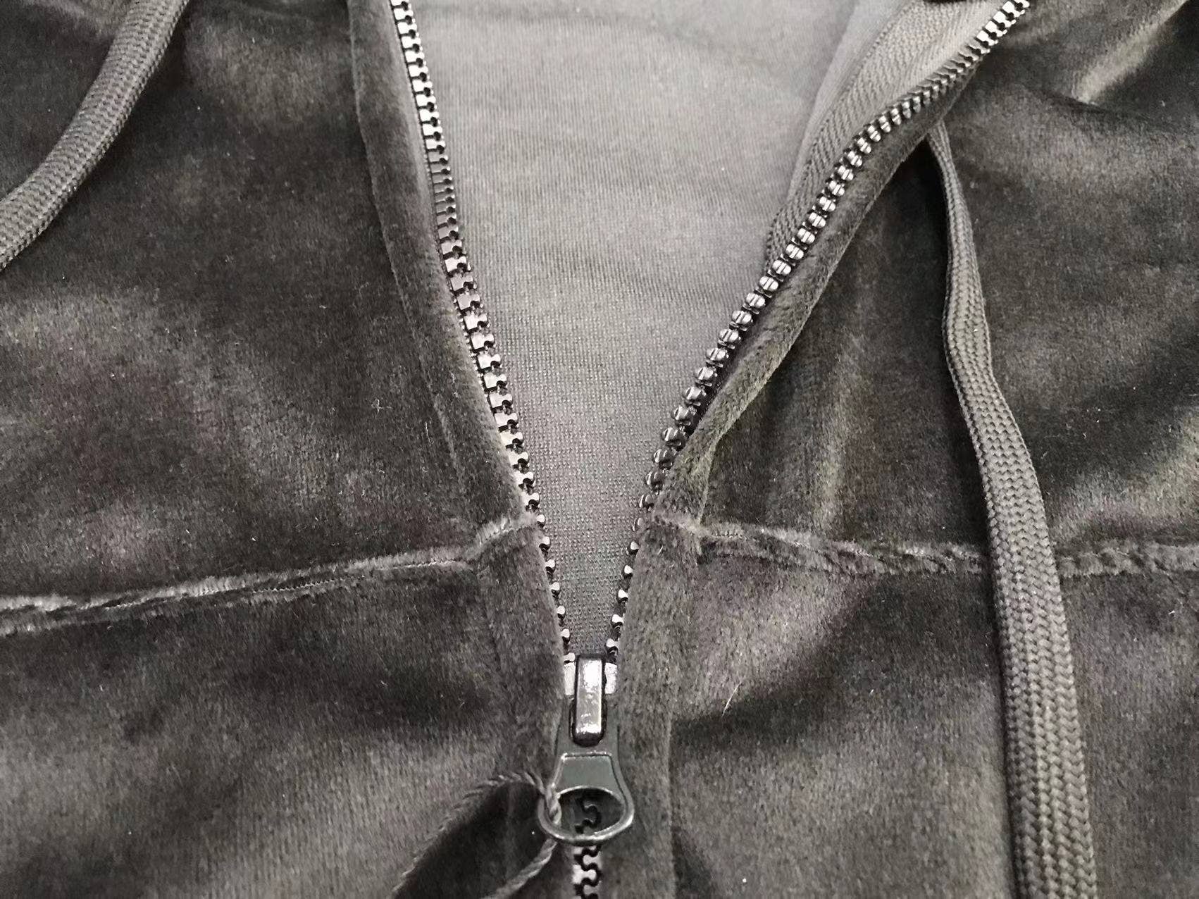 Sweetkama – wholesale Lounge set – Women's – Sweetkama Ladies Zipper Hooded Coat Pockets Pants Velvet Set6