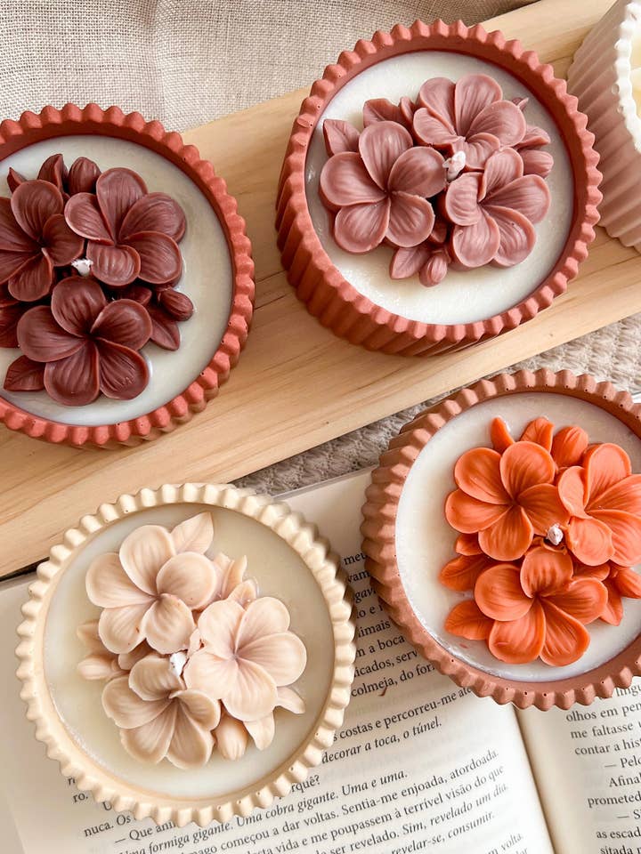 Soy Wax Candle - Hydrangea | 90g for wholesale by Mísis Handmade Home decor