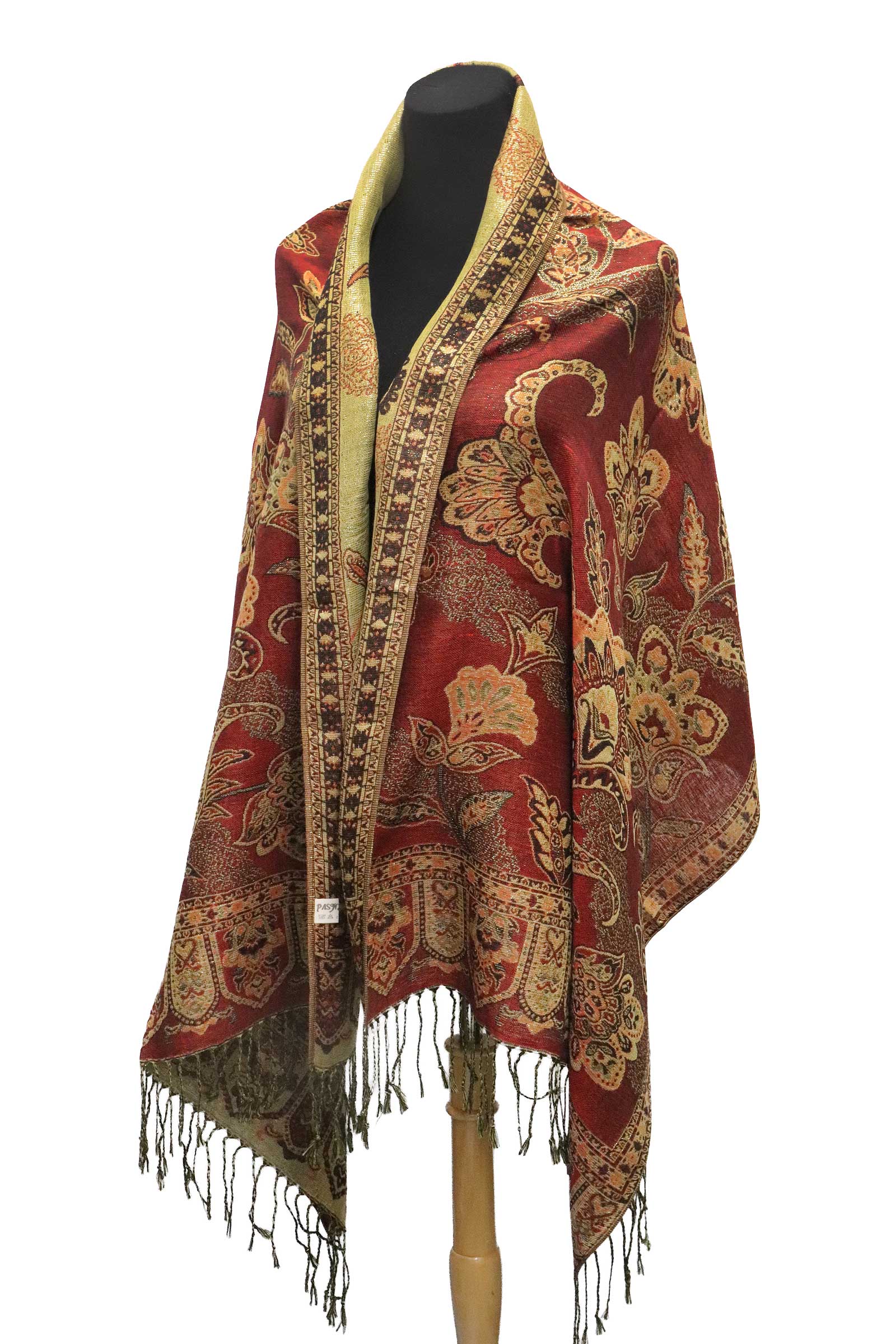 Assorted Paisley Vineyard Metallic Twist Pashmina Shawl for wholesale on Faire3