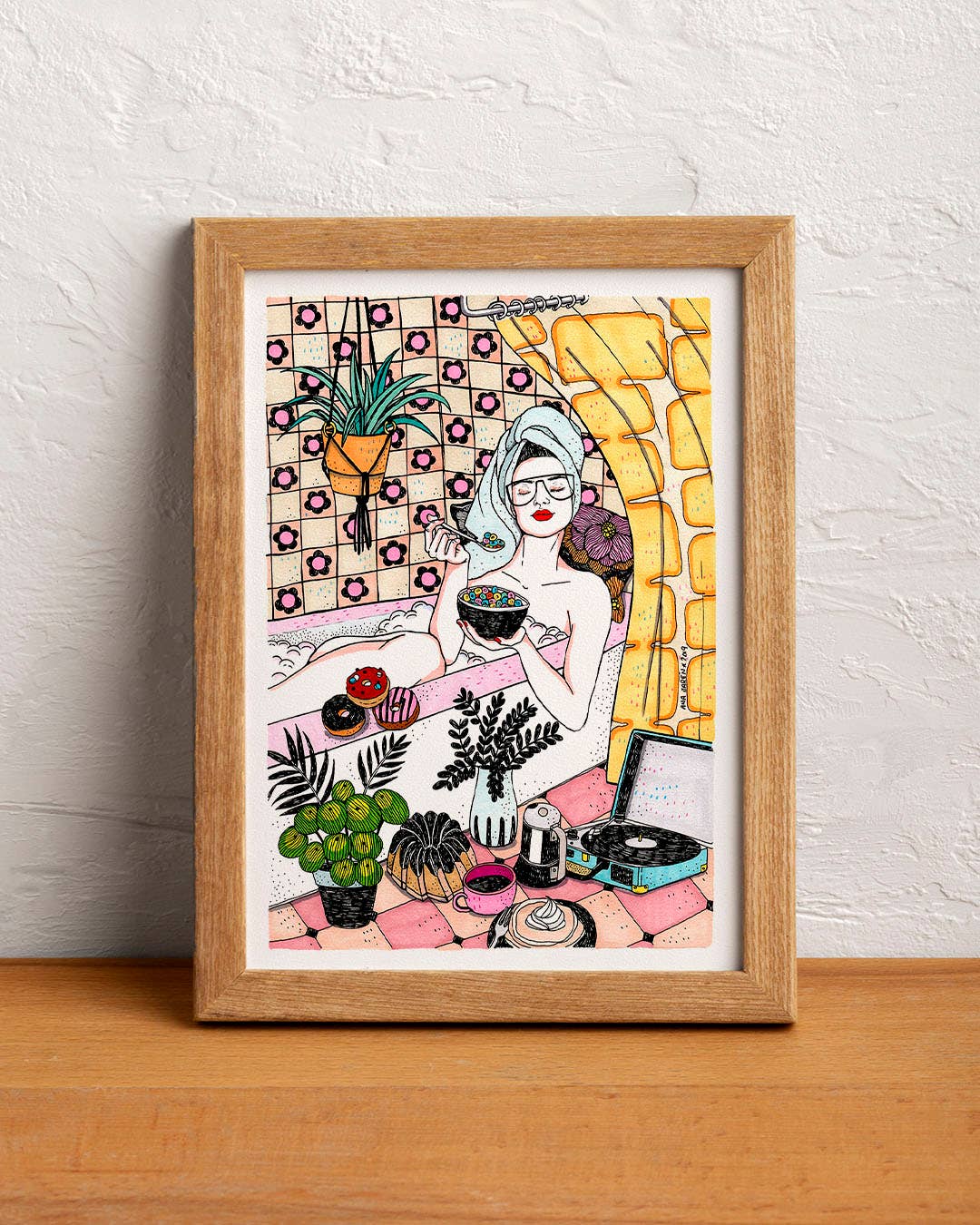 ANA JAREN STUDIO – Engroshandel Kunsttryk – Bad og Korn - Kunsttryk1