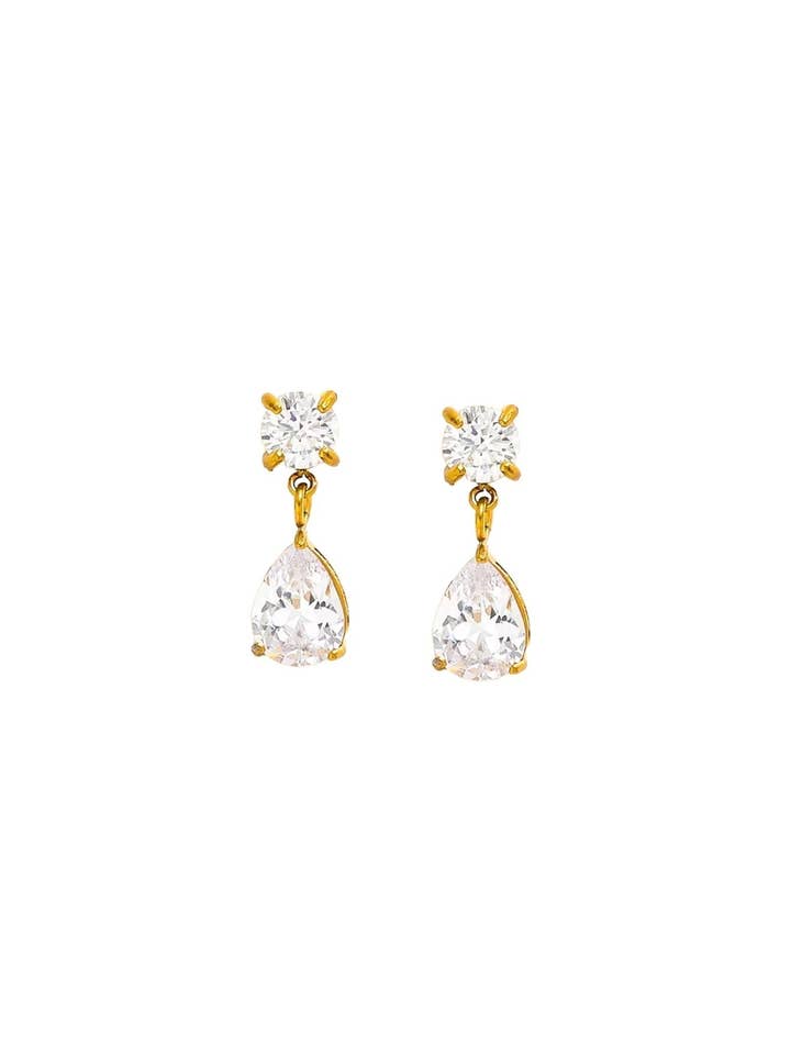 Drew Double Pave Luxe Clous pour la vente par Hjane Jewels