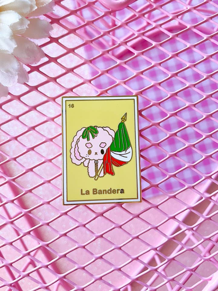 La Bandera Loteria Pin for engroshandel hos Basura Gang