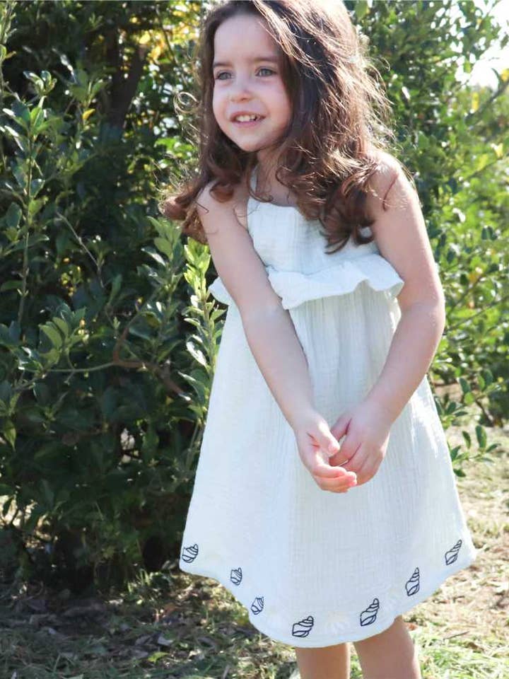 "Paradise Shells" Dress for wholesale by Be Silly Kids