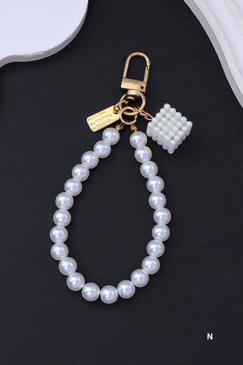 42POPS - Wholesale Keychain - Women's - .._ 0905 Elegant Pearl Phone Pendant Bag Charm Keychain SI-2875312