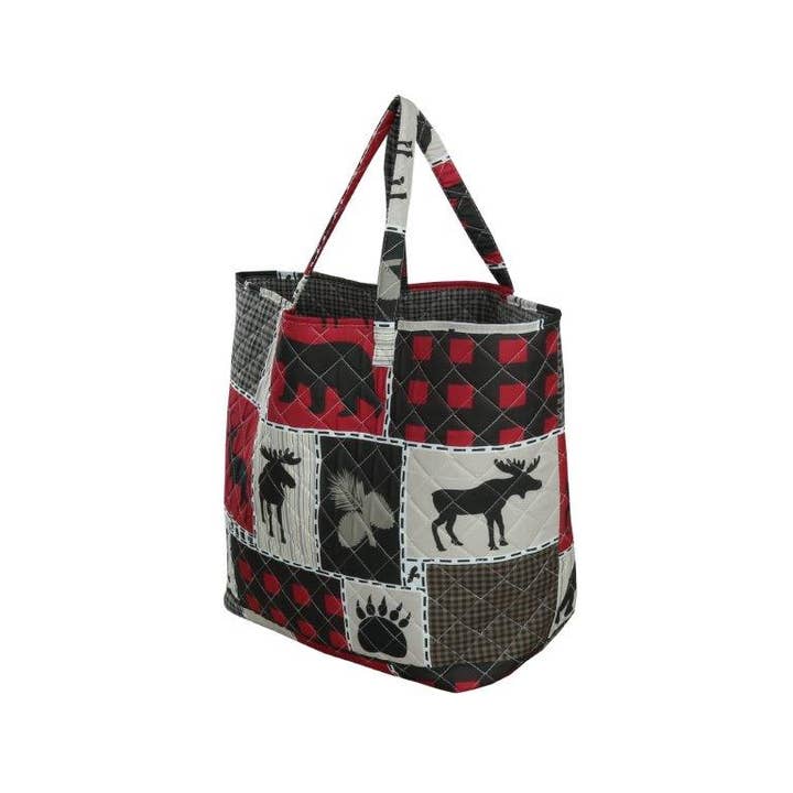 Duke Imports - Wholesale Tote Bag - Women's - "Lodge Life" Designer Quilted Tote Bag1