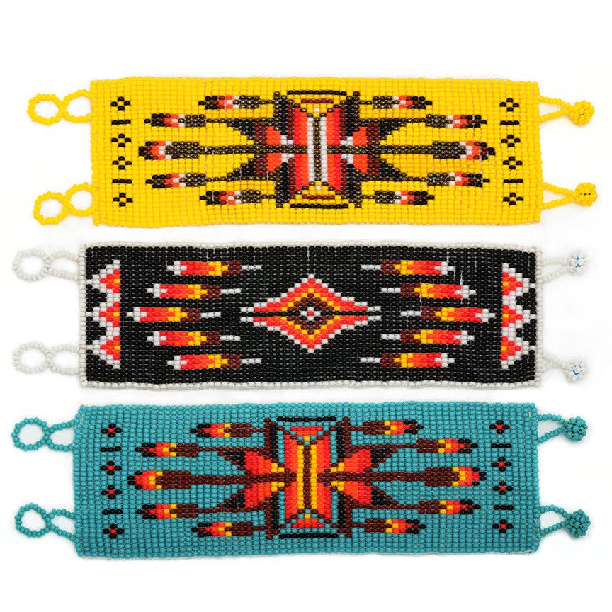 DIAMANTI DESIGNS - Wholesale Beaded Bracelet - Nativo Bracelets, Wide - Assorted  Colors and Patterns4